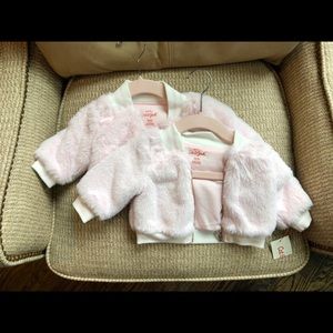 Cat & Jack - 2 Pink Fur Coats